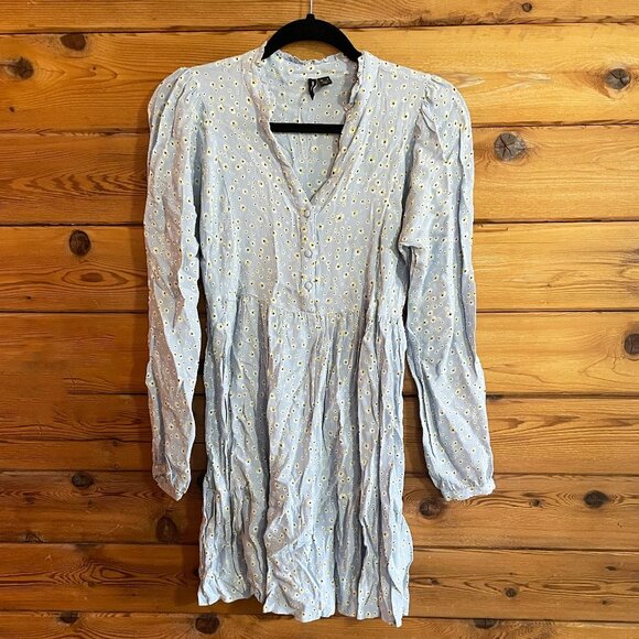 Vero Moda Soft Floral Long Sleeve Dress Small - Picture 1 of 8